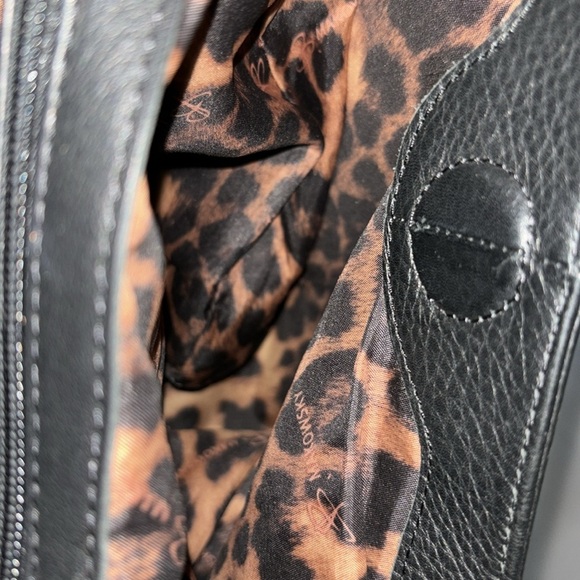 B. Makowsky Black Studded Leather Handbag - Picture 10 of 14